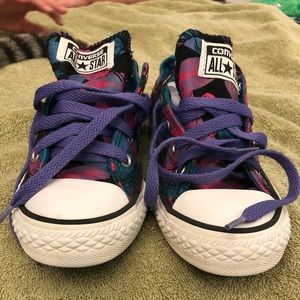 Palm leaf converse shoes